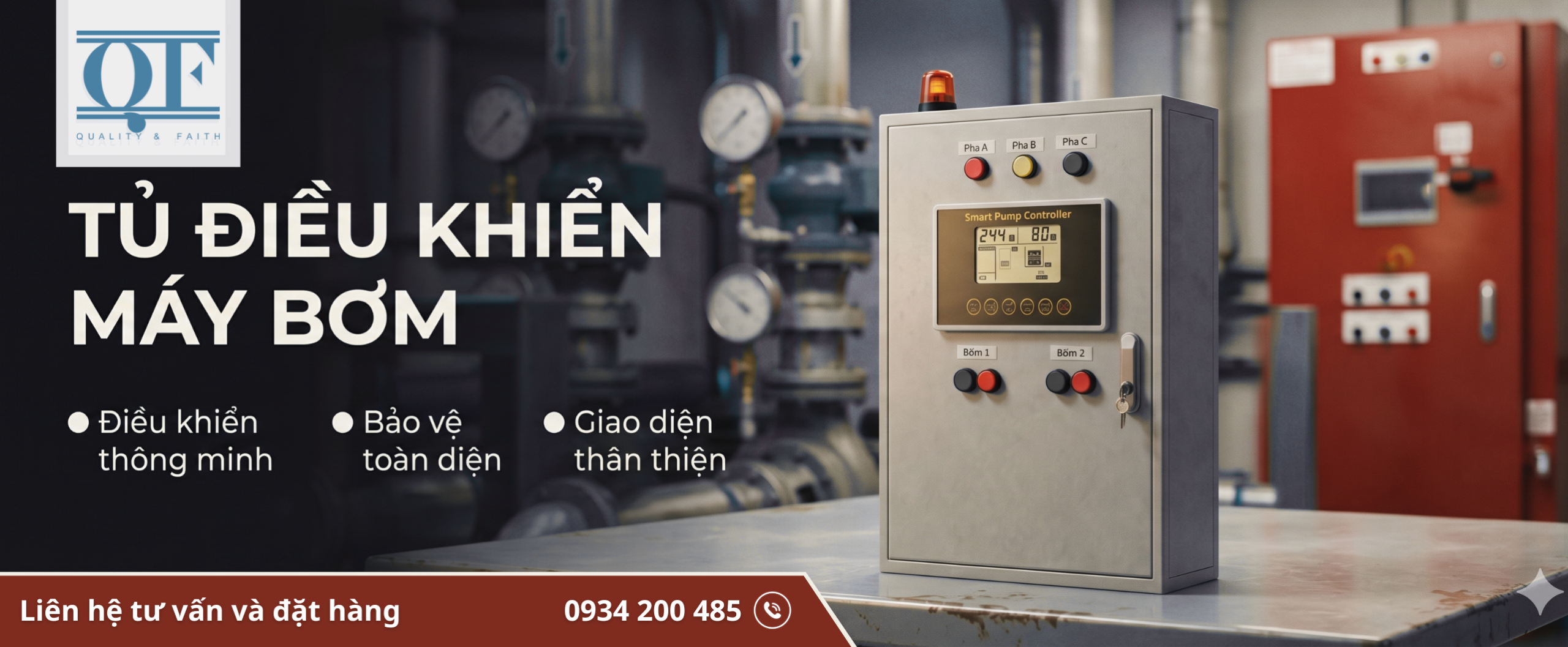 Tủ điều khiển máy bơm